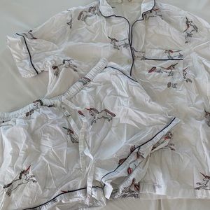 Print fresh womens unicorn pajama set medium